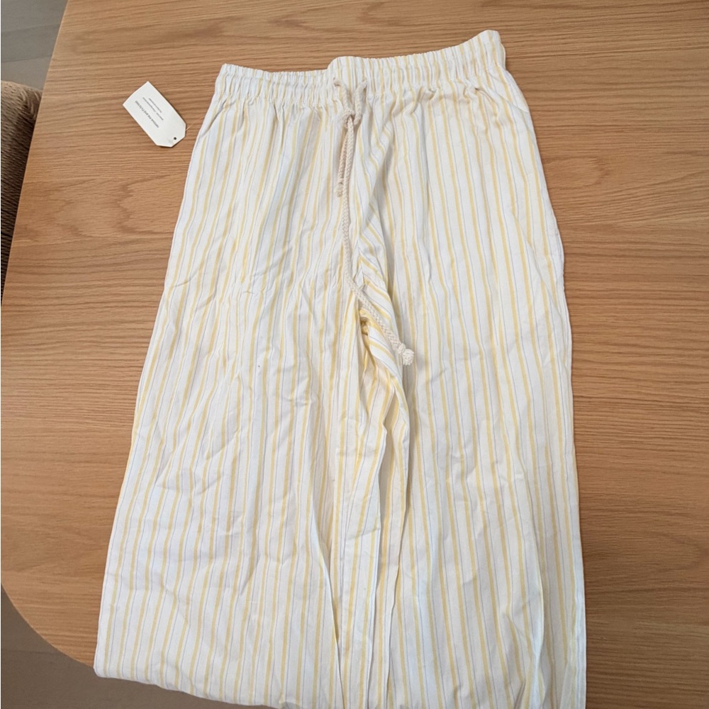 DONNI. The POP pant - Yellow and White